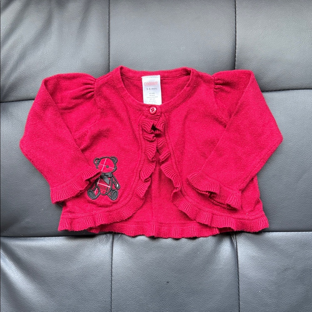 Gymboree Red Ruffle Sweater